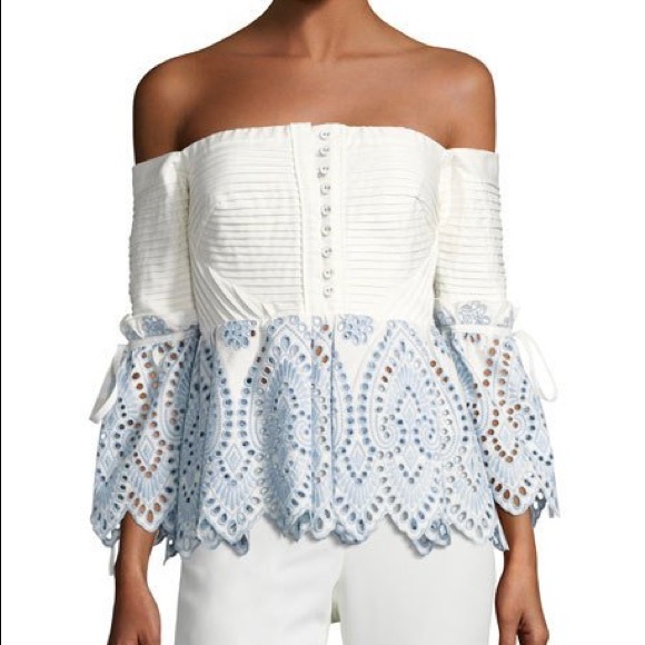 Self-Portrait Tops - Self-portrait off the shoulder NWT